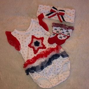 3 piece matching patriotic set